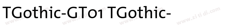 TGothic-GT01 TGothic字体转换